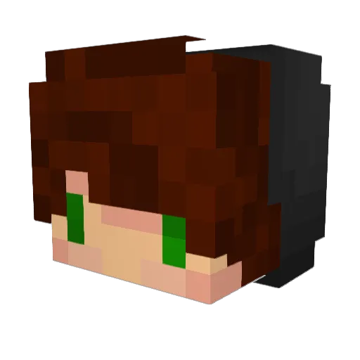 moG4SU Minecraft avatar head, 3D render