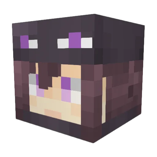 mo_jolly Minecraft avatar head, 3D render