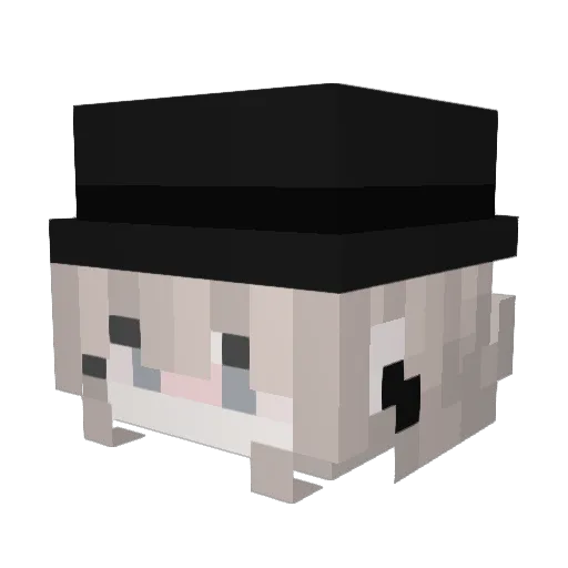 mo_ke_ke Minecraft avatar head, 3D render