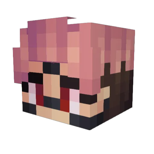 moa_iaco Minecraft avatar head, 3D render