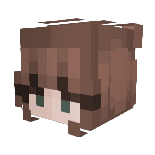 moamopp Minecraft avatar head, 3D render