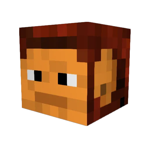 moax25 Minecraft avatar head, 3D render