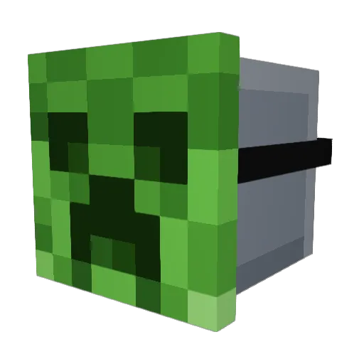 mob0079 Minecraft avatar head, 3D render