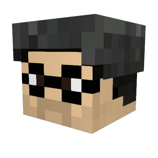 mob56 Minecraft avatar head, 3D render