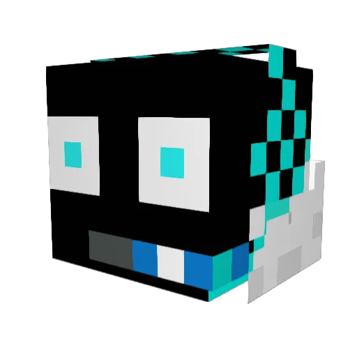 mobasiomi Minecraft avatar head, 3D render