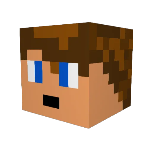 mobbad1999 Minecraft avatar head, 3D render
