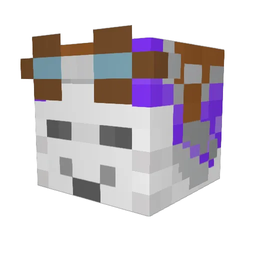 mobblet Minecraft avatar head, 3D render