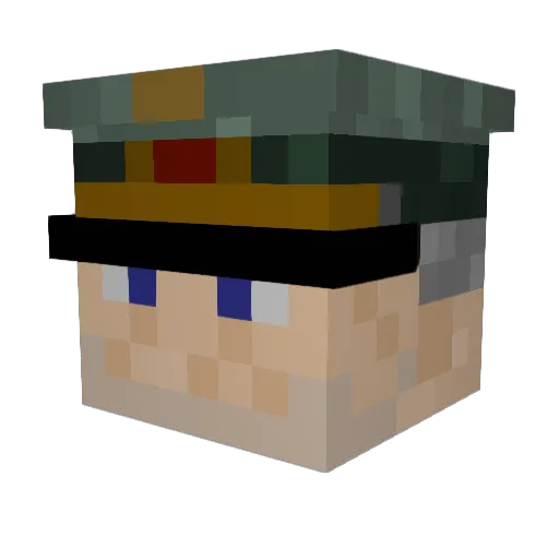 mobi11 Minecraft avatar head, 3D render
