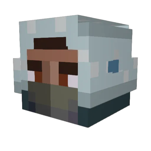 mobius_bucket Minecraft avatar head, 3D render