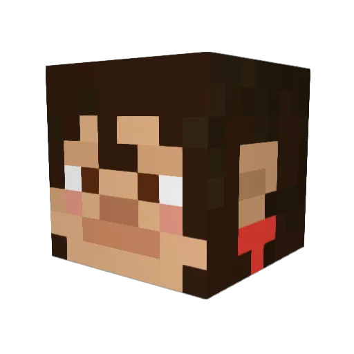 mobiusjane Minecraft avatar head, 3D render