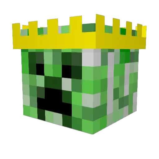 mobking100 Minecraft avatar head, 3D render