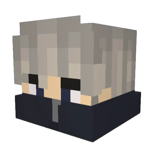 mobkingsp Minecraft avatar head, 3D render