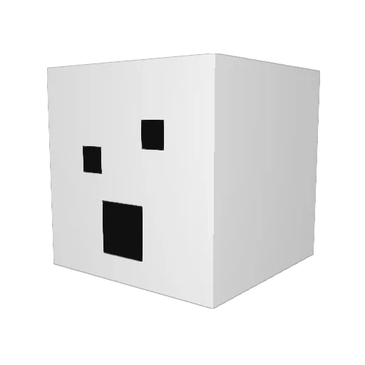 mobobert Minecraft avatar head, 3D render