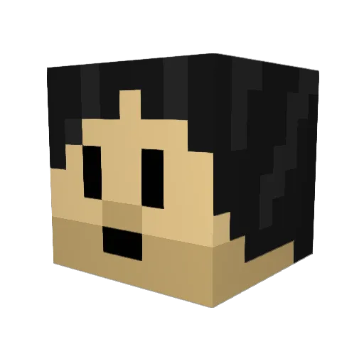 mobomolly Minecraft avatar head, 3D render
