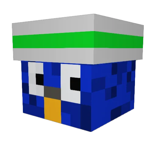 mobsZ3 Minecraft avatar head, 3D render