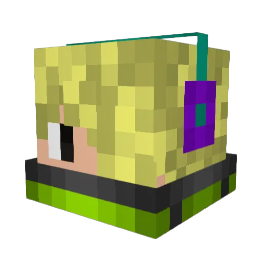 mobslayer234 Minecraft avatar head, 3D render