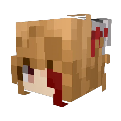 mobspurr Minecraft avatar head, 3D render