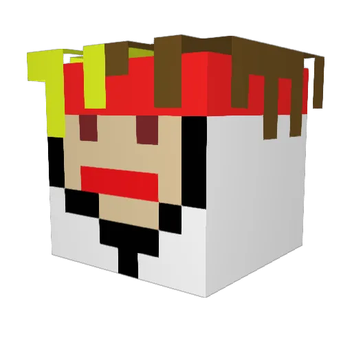 mobx Minecraft avatar head, 3D render