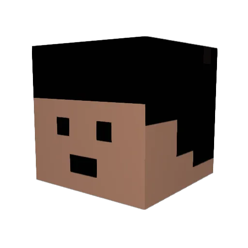 mobyletto Minecraft avatar head, 3D render