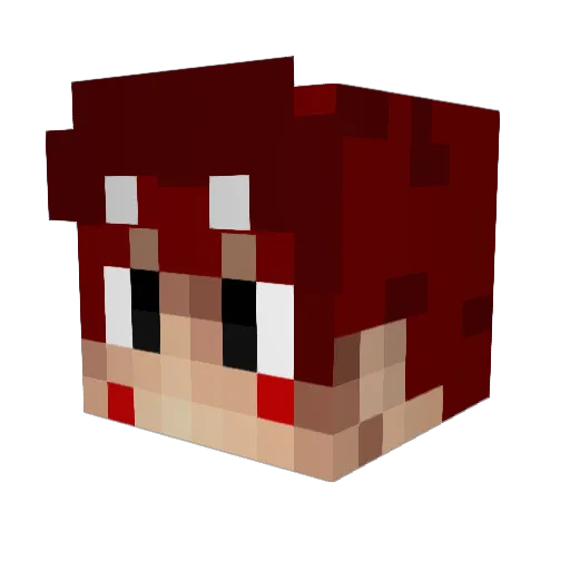 mobzae Minecraft avatar head, 3D render