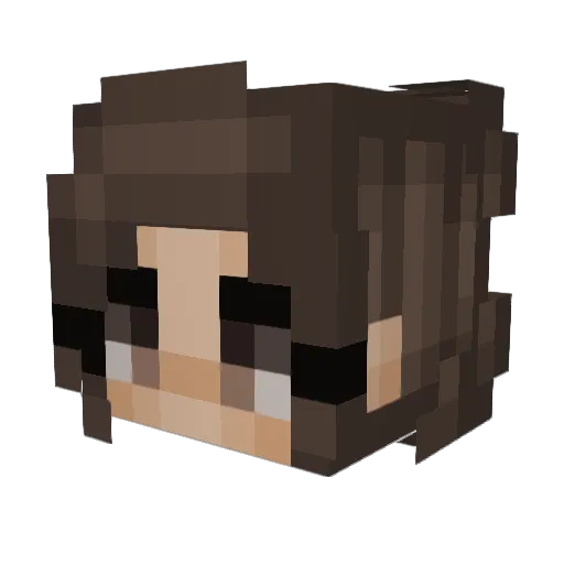 mocaxo Minecraft avatar head, 3D render