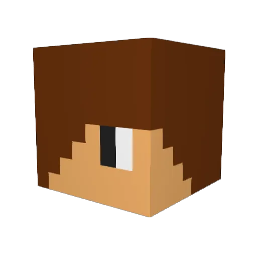 mocchi4428 Minecraft avatar head, 3D render