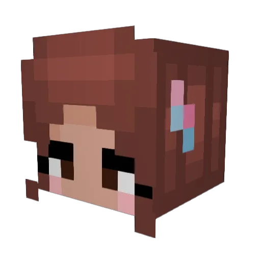 mochaisacat Minecraft avatar head, 3D render