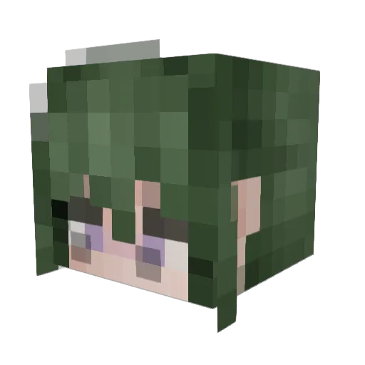 mochi00121 Minecraft avatar head, 3D render