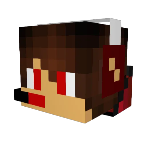 mochi0147 Minecraft avatar head, 3D render