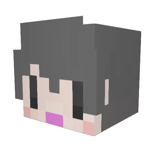 mochi_fps Minecraft avatar head, 3D render