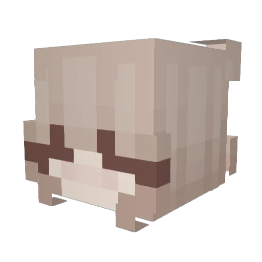 mochi_maka Minecraft avatar head, 3D render