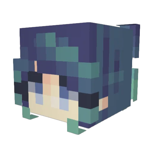 mochi_mochiii Minecraft avatar head, 3D render