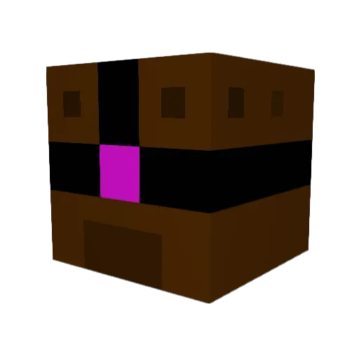 mochi_o_ Minecraft avatar head, 3D render