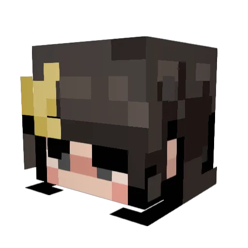 mochicheeks99 Minecraft avatar head, 3D render