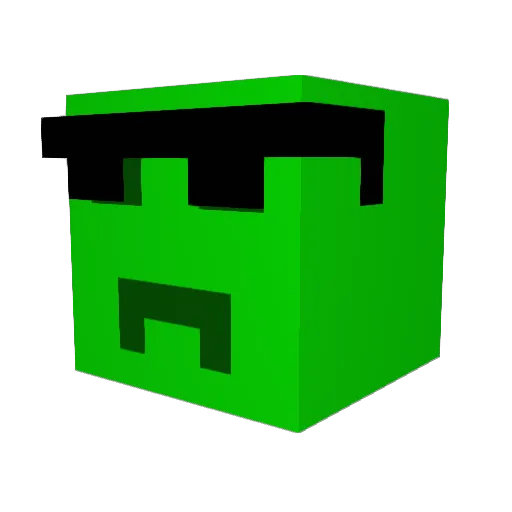 mochicream Minecraft avatar head, 3D render