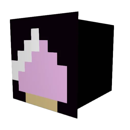 mochida Minecraft avatar head, 3D render