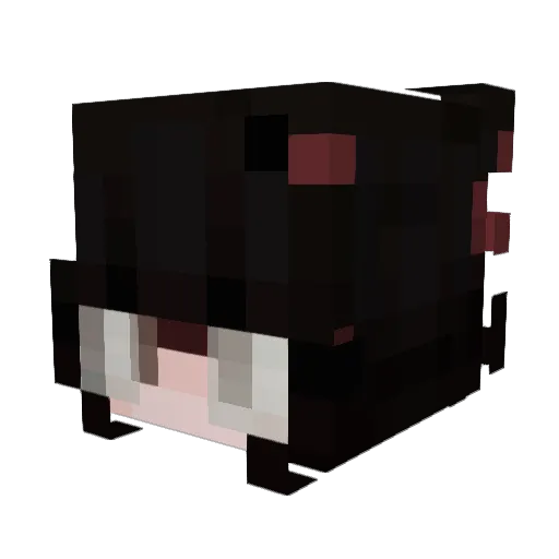 mochiiAvoo Minecraft avatar head, 3D render