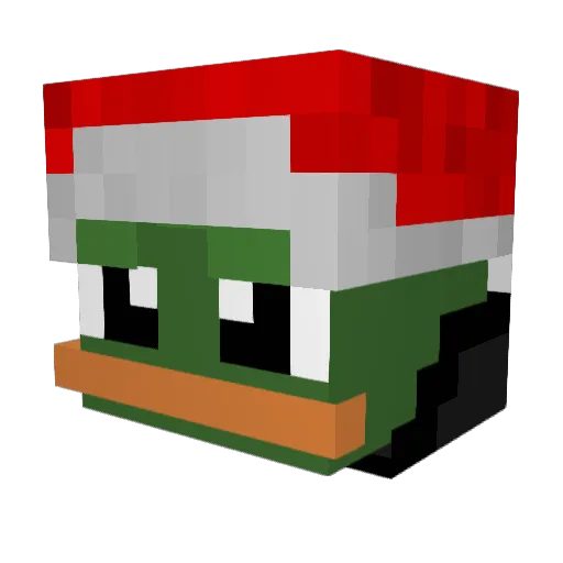 mochiidon Minecraft avatar head, 3D render