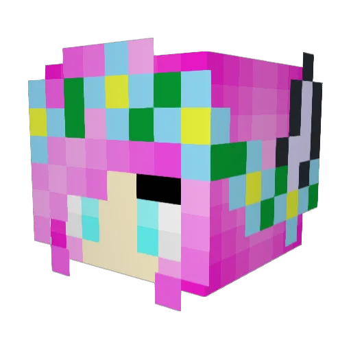 mochimochi0411 Minecraft avatar head, 3D render