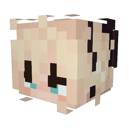 mochimooo Minecraft avatar head, 3D render