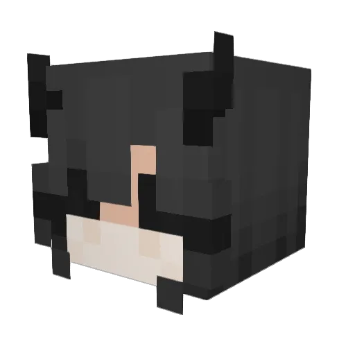 mochiwaffle_chan Minecraft avatar head, 3D render