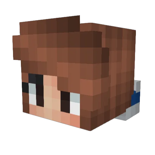 mochomango Minecraft avatar head, 3D render