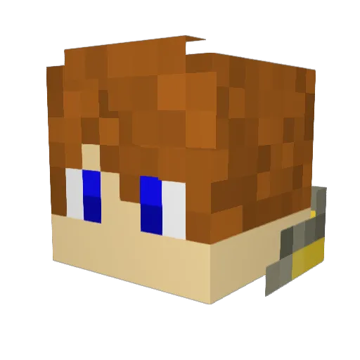 mockdawn484 Minecraft avatar head, 3D render