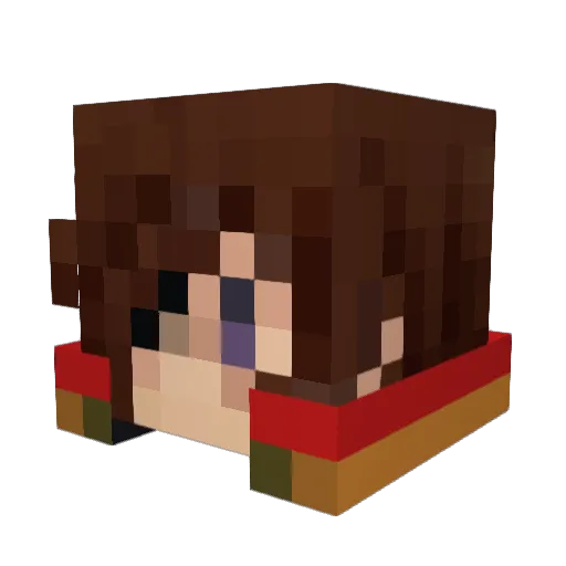 mocodale Minecraft avatar head, 3D render