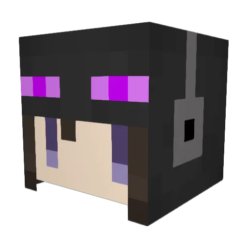 mocomer Minecraft avatar head, 3D render