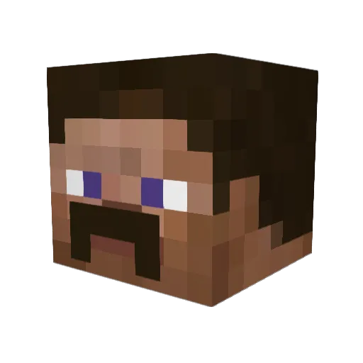 mocsarpuna Minecraft avatar head, 3D render
