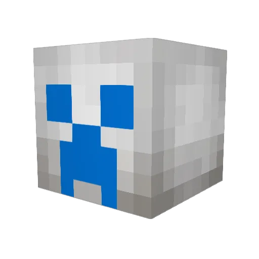 mod64 Minecraft avatar head, 3D render
