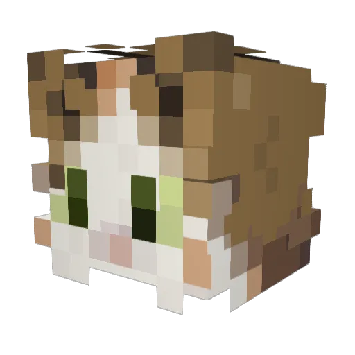 mod_i Minecraft avatar head, 3D render