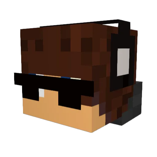 modaskk Minecraft avatar head, 3D render