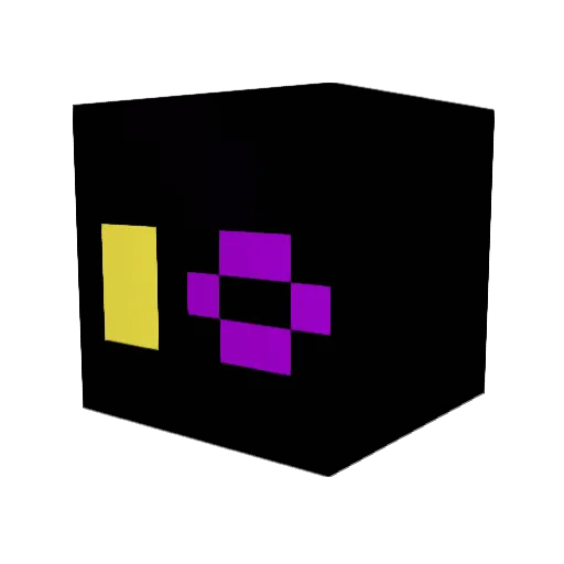 modcade Minecraft avatar head, 3D render